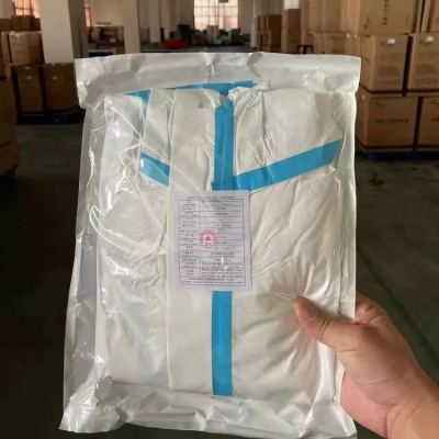 防護服 男女帶帽一次性防護服 連體隔離服 防護服JFT-0600